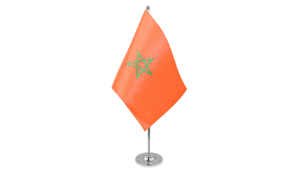 Morocco Satin Table Flag